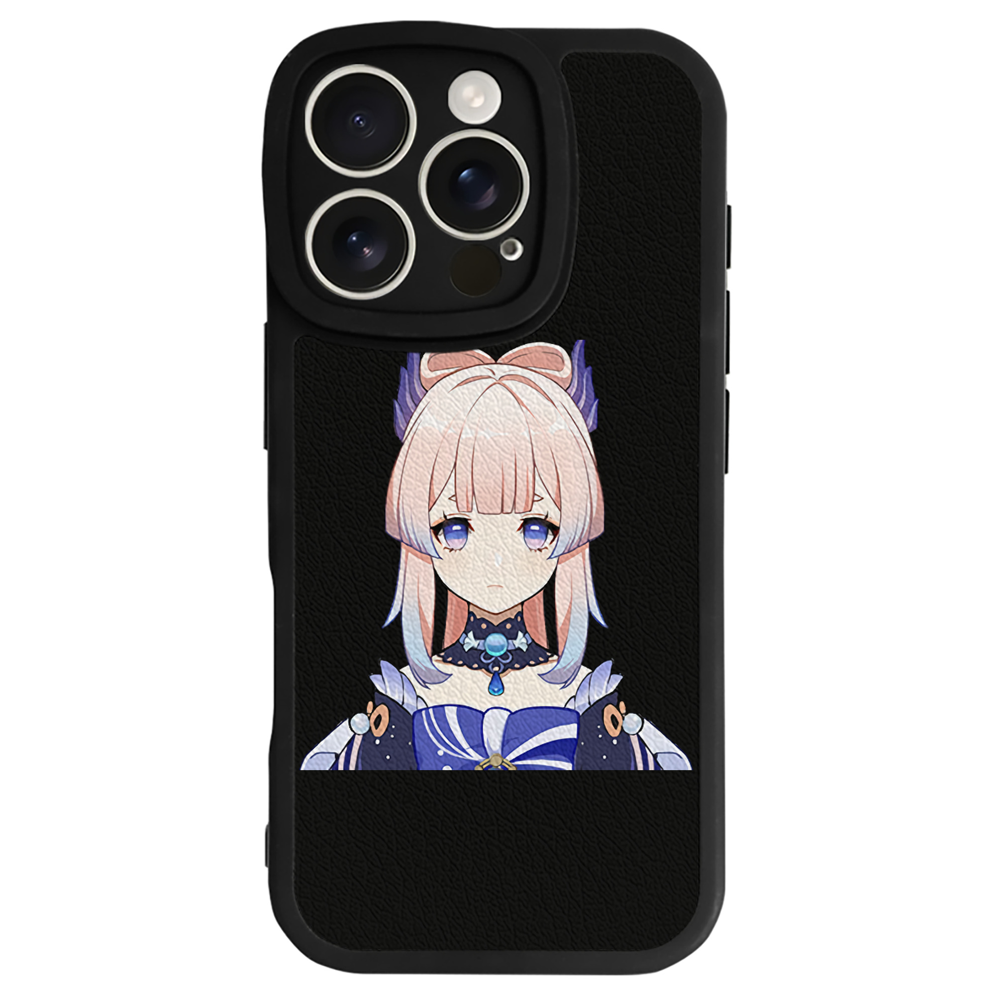 げんし神 珊瑚宮心海 サンゴノミヤ・ココミ genshin Sangonomiya Kokomi 【iPhone 16シリーズ対応】シリコンスマホケース（レザー調） 材質：シリコン
